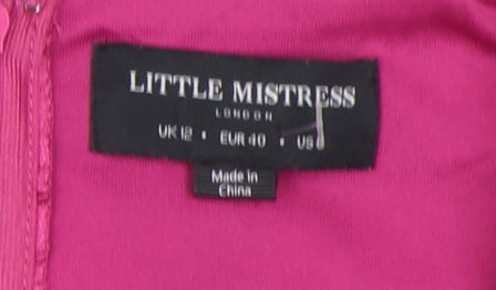 Little Mistress Women's Pink Long Mermaid Dress Size 12