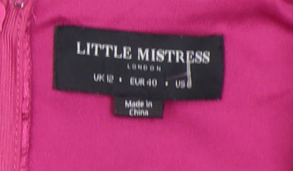 Little Mistress Women's Pink Long Mermaid Dress Size 12