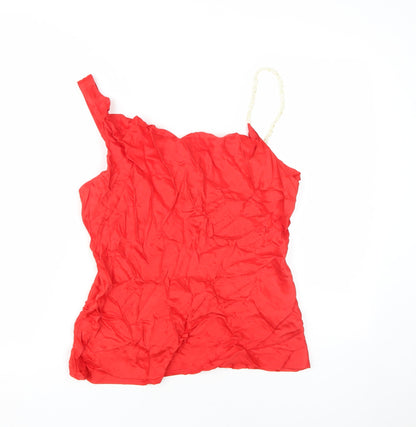Womens UK Size L Zara Red Camisole Tank