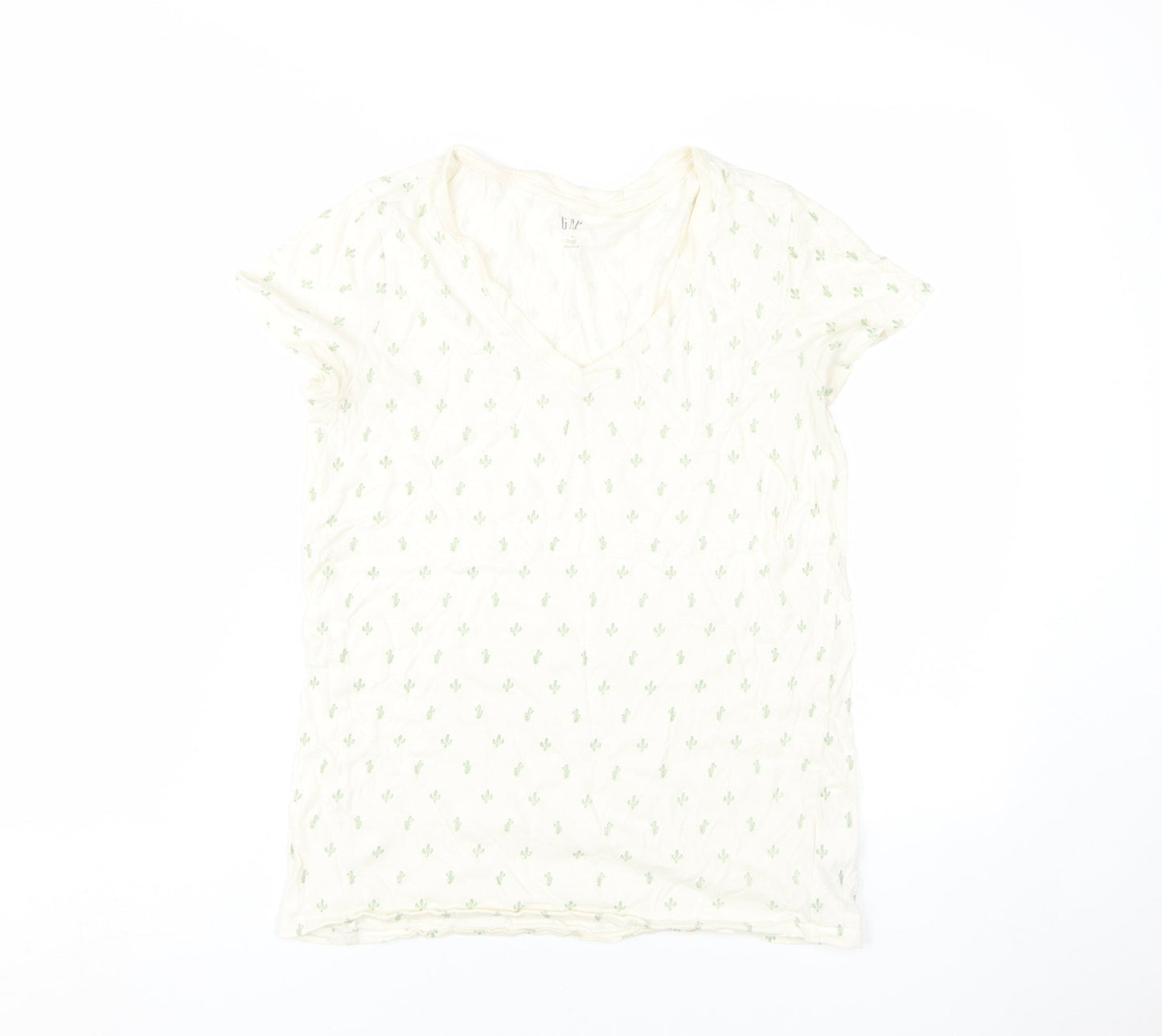 Womens UK Size S Gap Ivory Basic T-Shirt