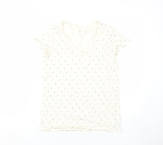 Womens UK Size S Gap Ivory Basic T-Shirt