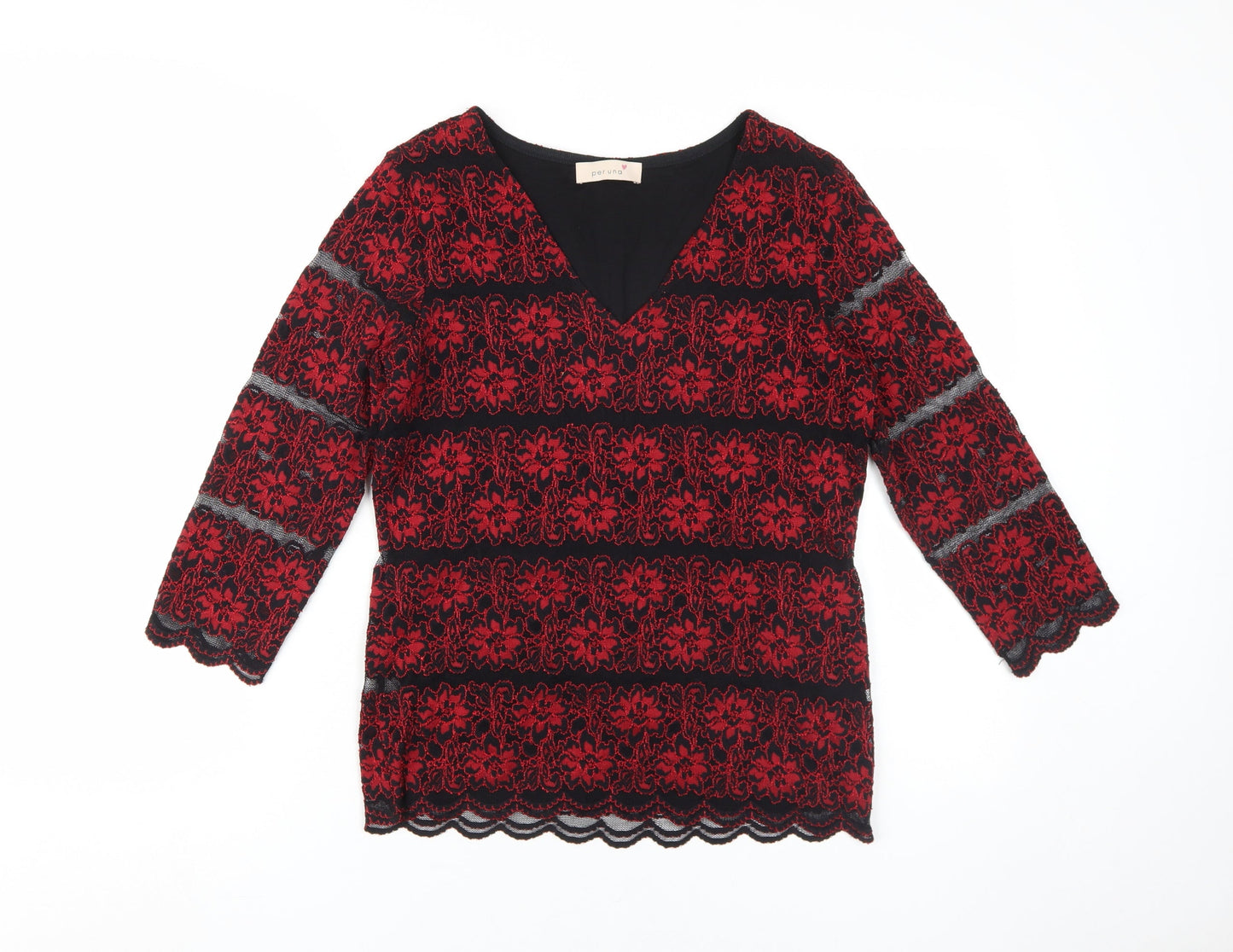Womens UK Size 10 Marks and Spencer Red  Blouse