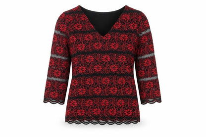 Womens UK Size 10 Marks and Spencer Red  Blouse