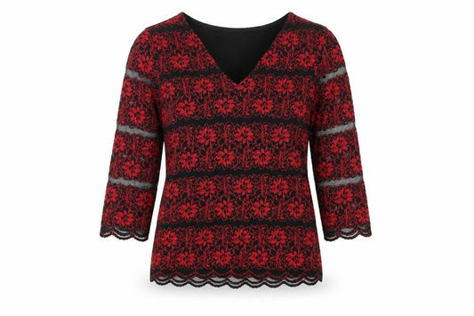 Womens UK Size 10 Marks and Spencer Red  Blouse