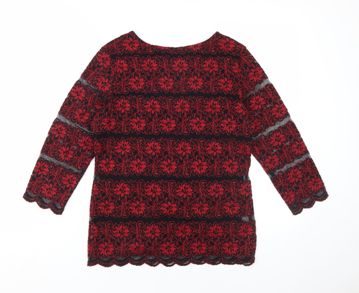 Womens UK Size 10 Marks and Spencer Red  Blouse
