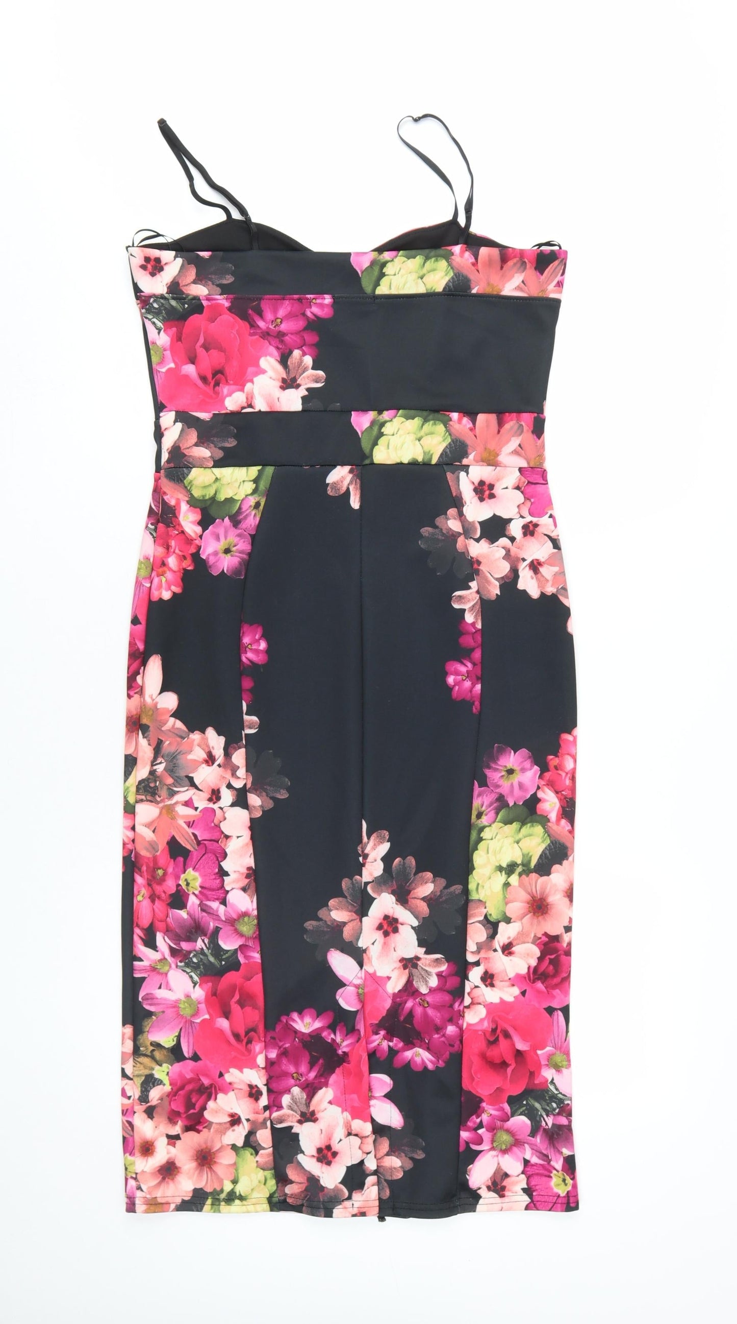 Evita Women's Multicoloured Floral Bodycon Dress 14