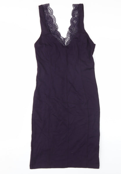 H&M Women's Purple Bodycon Dress Size 12
