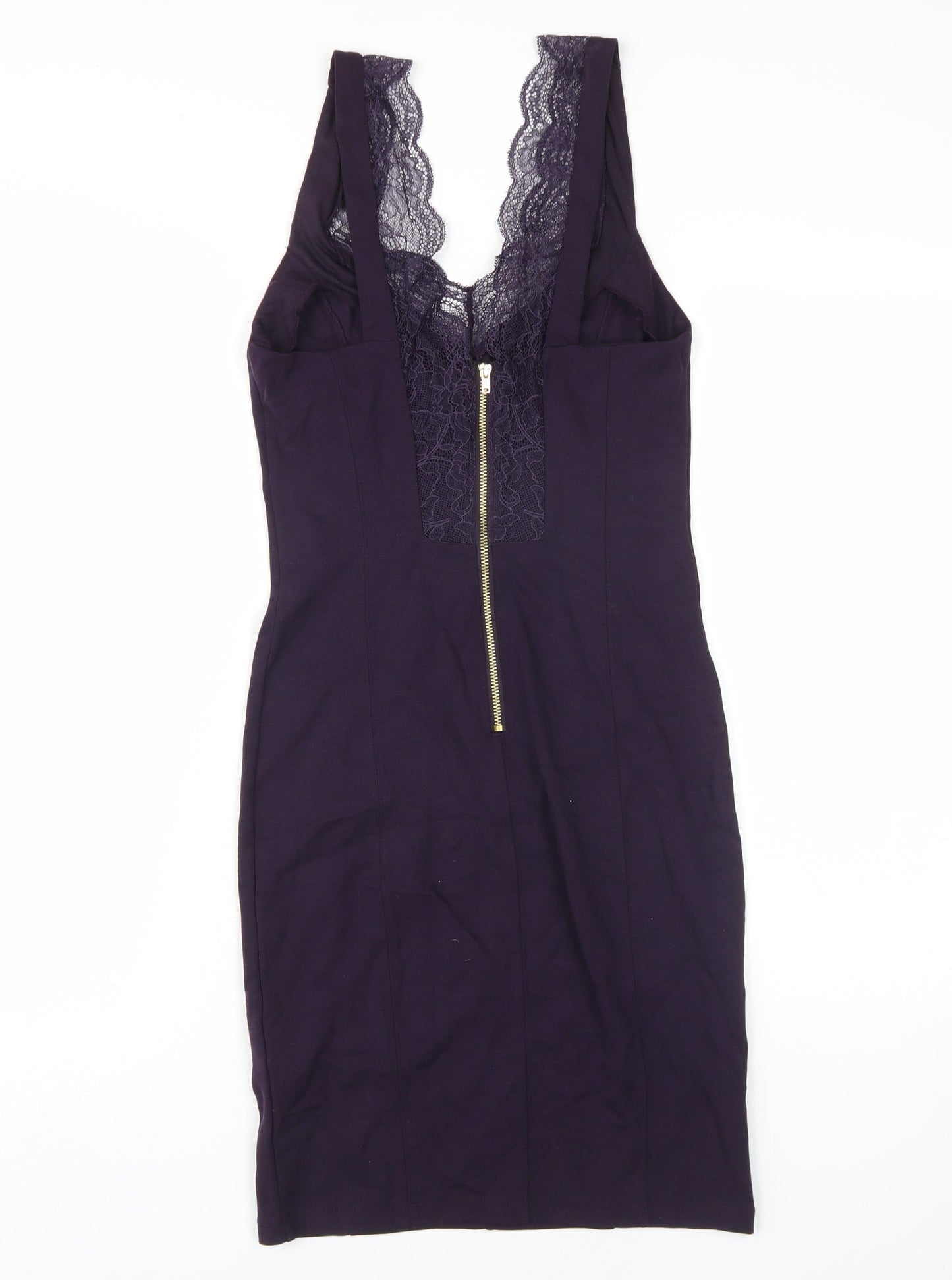 H&M Women's Purple Bodycon Dress Size 12