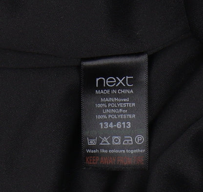 Next Women's Black & Orange Midi Slip Dress Size 8