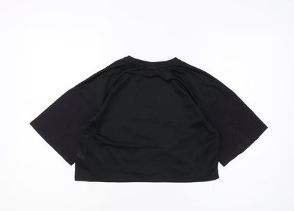 Barbie Girls Black Cropped T-Shirt 11-12 Years