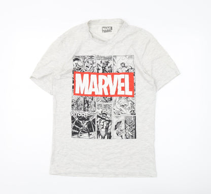 Marvel Men's Grey S T-Shirt with Comics Graphic