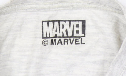 Marvel Men's Grey S T-Shirt with Comics Graphic