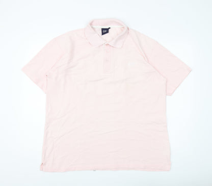Cotton Trade Men's Pink Polo Shirt, Size L, Casual Wear