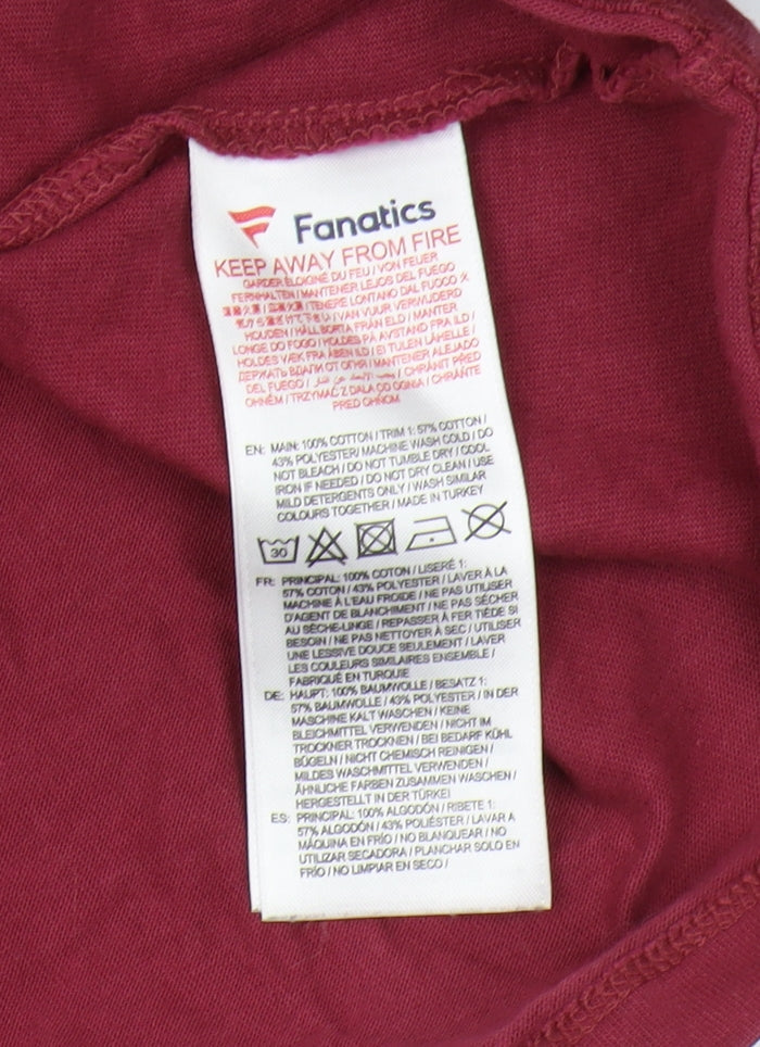 Mens UK Size XL Fanatics Red  T-Shirt