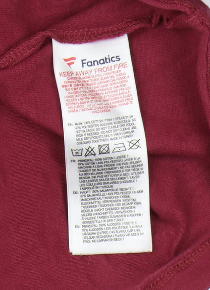 Mens UK Size XL Fanatics Red  T-Shirt