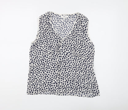Womens UK Size 10 Marks and Spencer White Basic Blouse