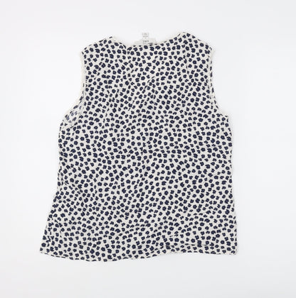 Womens UK Size 10 Marks and Spencer White Basic Blouse