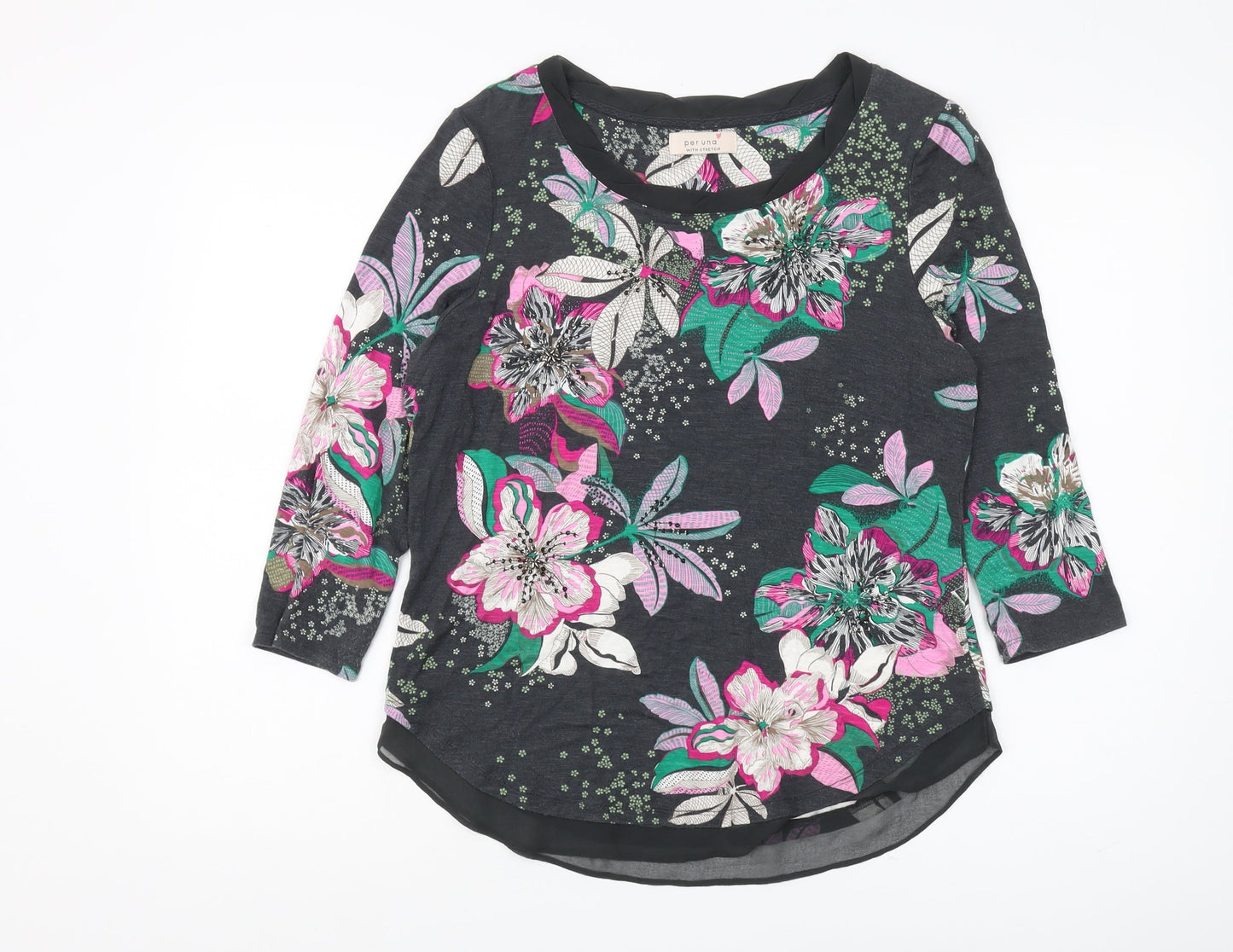 Womens UK Size 12 Marks and Spencer Multicoloured Basic Blouse