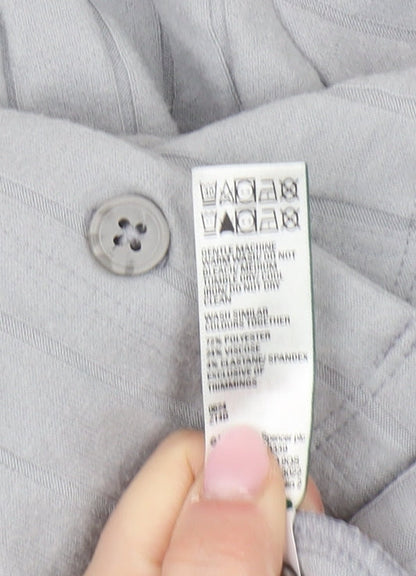 Marks and Spencer Women's Grey Long Sleeve Pyjama Top