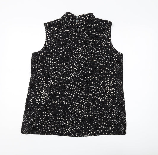 Womens UK Size 16 Paul Costelloe Black  Blouse