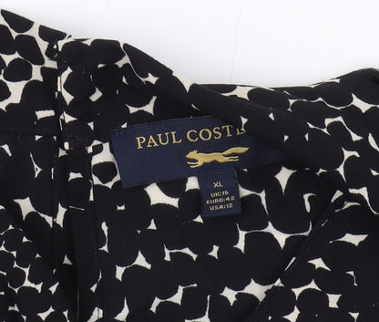 Womens UK Size 16 Paul Costelloe Black  Blouse