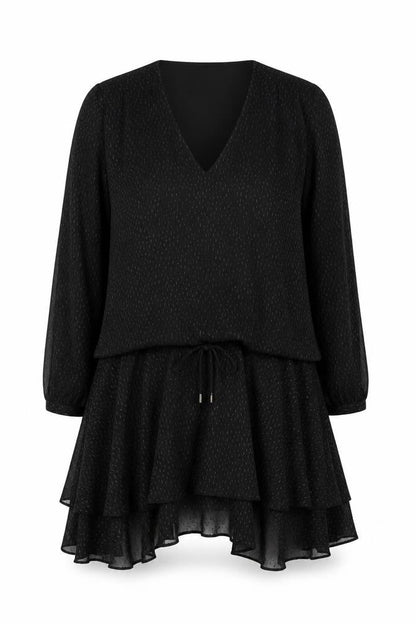 Great Plains Women's Black M Hi-Low Shift Dress