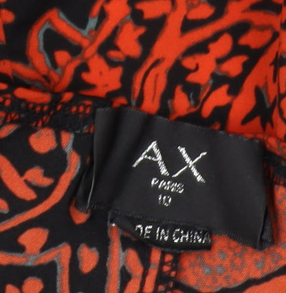 AX Women's Multicoloured Wrap Blouse - Size 10