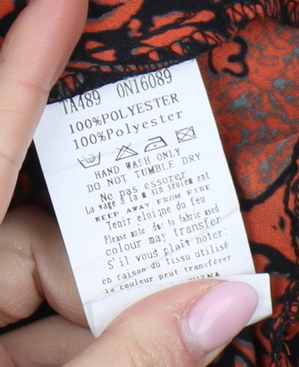 AX Women's Multicoloured Wrap Blouse - Size 10