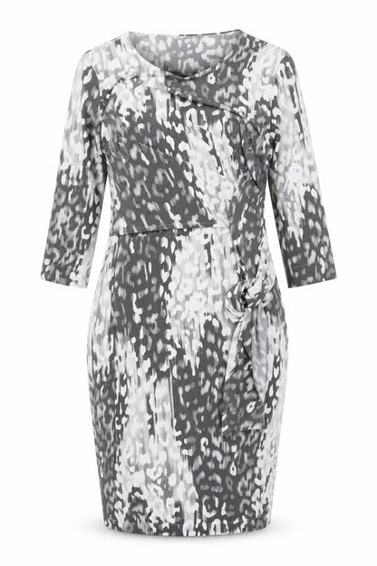 Marks and Spencer Women's Grey Animal Print Sheath Dress