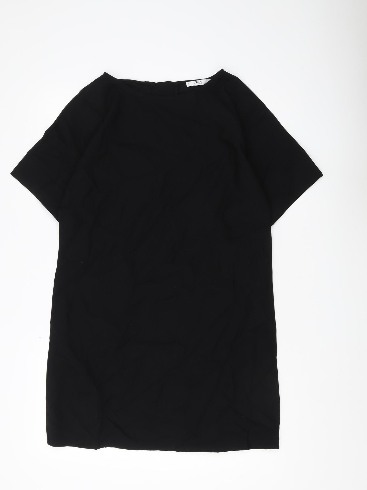MNG Casual Women's Black Boat Neck Blouse S