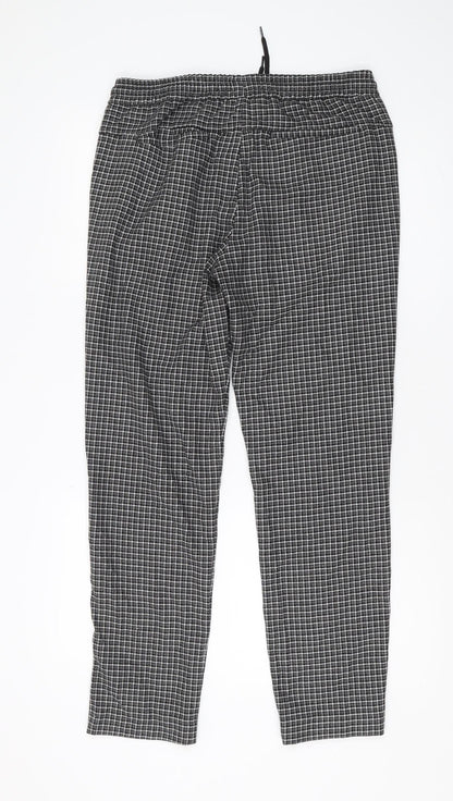 River Island Men's Black Check Jogger Trousers 32 Regular