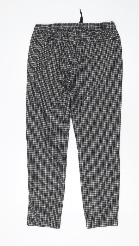 River Island Men's Black Check Jogger Trousers 32 Regular