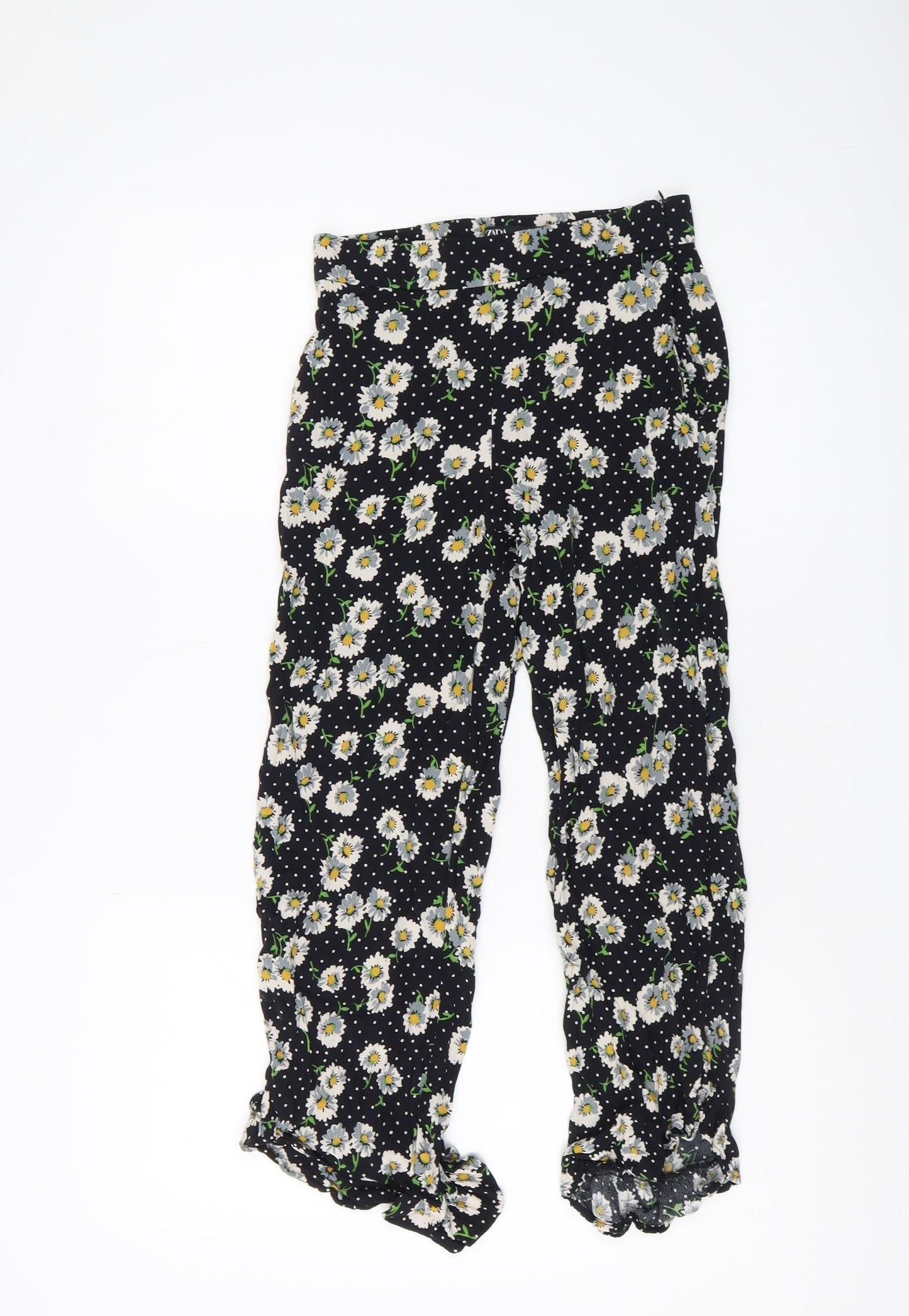 Womens UK Size XS Zara   Black Trousers