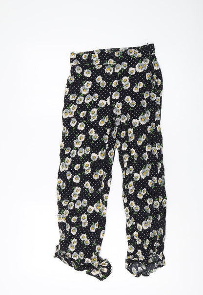 Womens UK Size XS Zara   Black Trousers