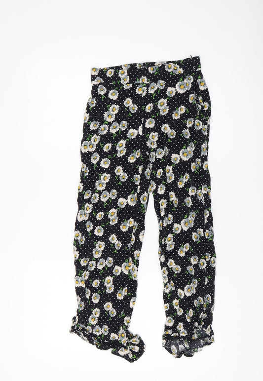 Womens UK Size XS Zara   Black Trousers