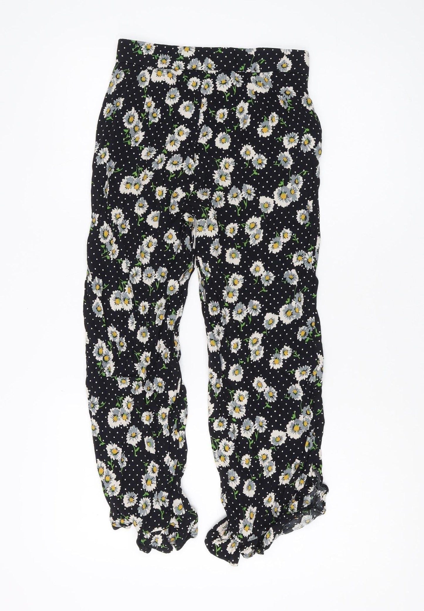 Womens UK Size XS Zara   Black Trousers