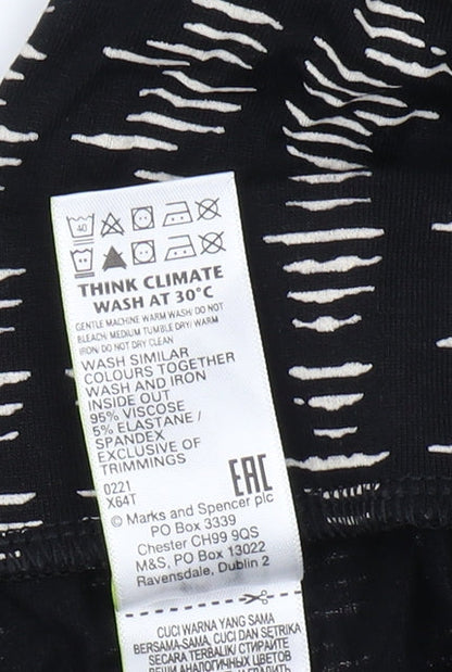 Womens UK Size 12 Marks and Spencer   Black Trousers