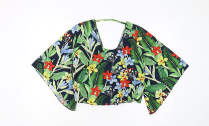 Womens UK Size 8 Zara Multicoloured Kimono Blouse