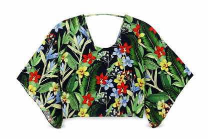 Womens UK Size 8 Zara Multicoloured Kimono Blouse