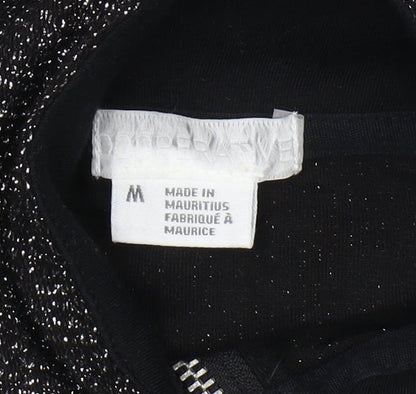 Womens UK Size M Cooperative Black Cropped Blouse