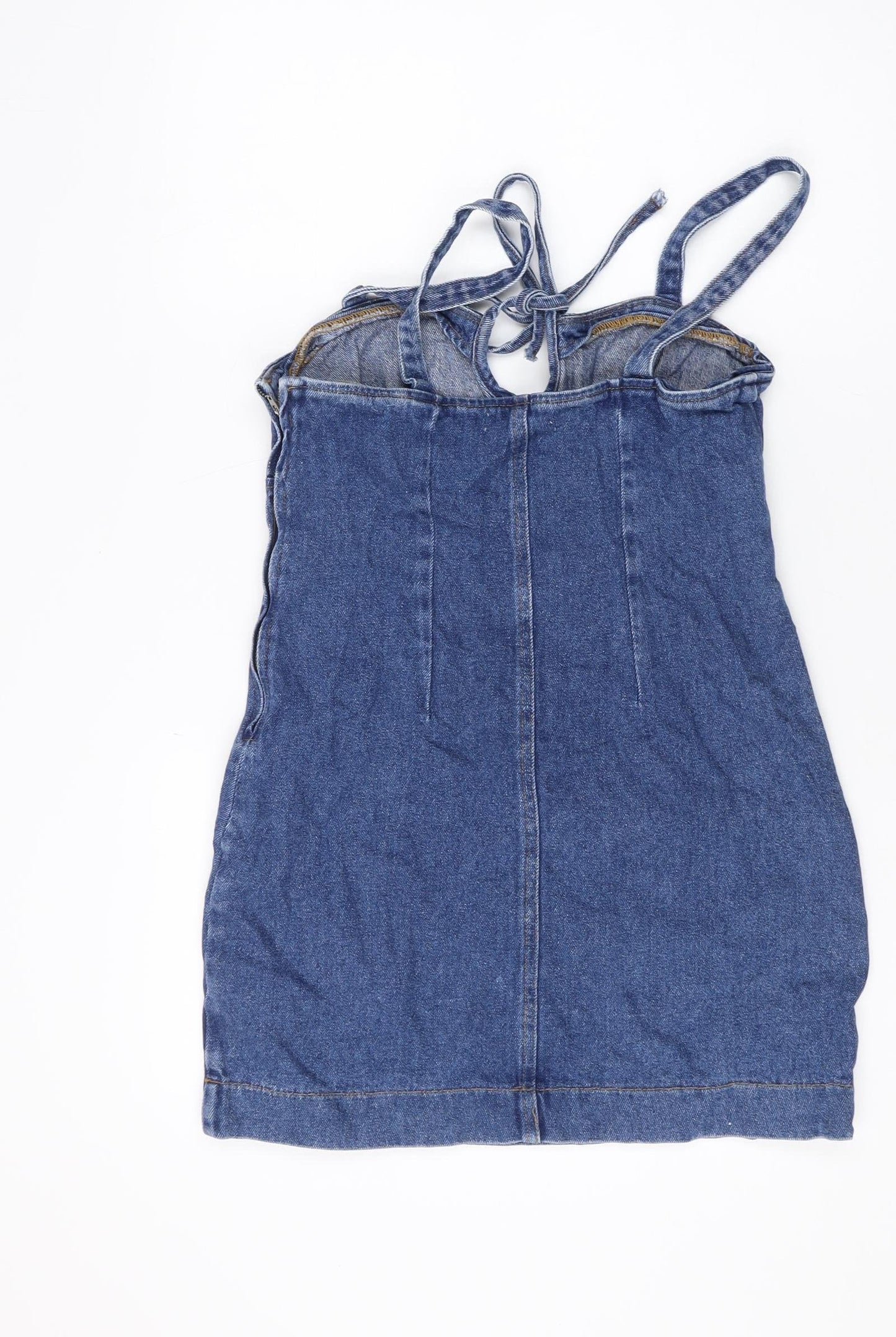 Urban Outfitters Women's Blue Denim Slip Dress M
