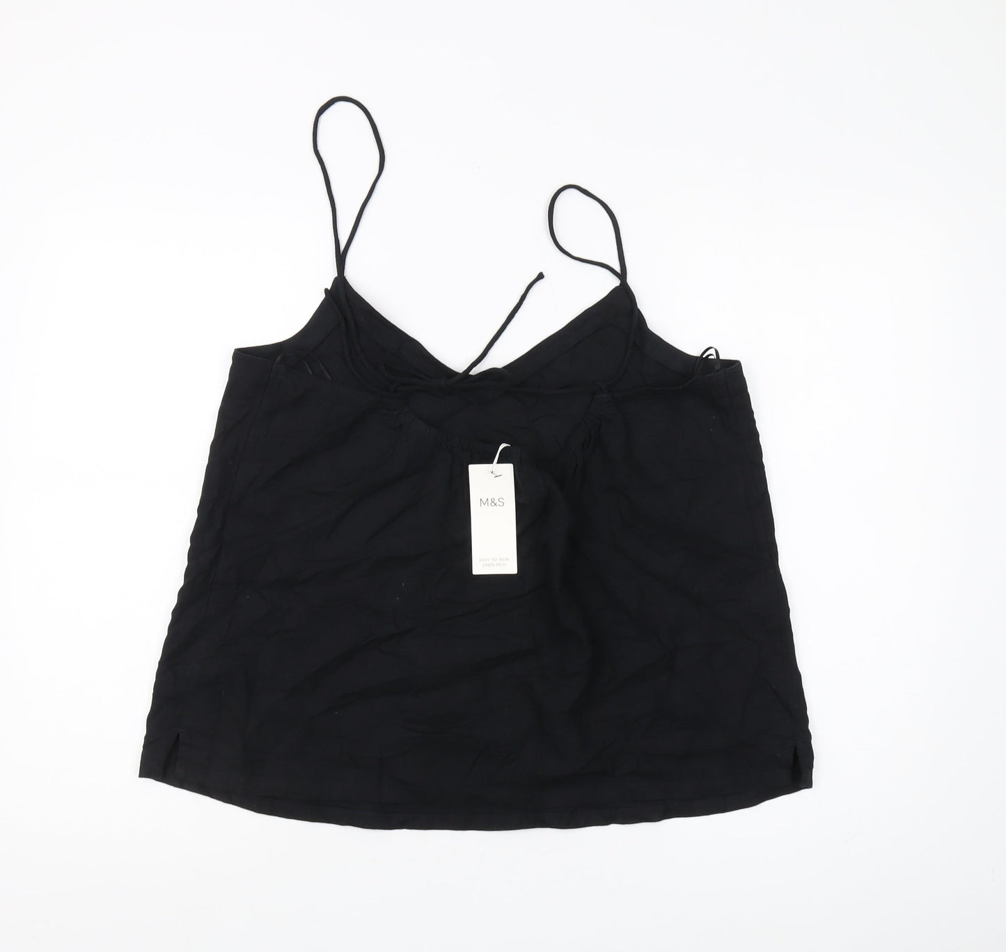 Womens UK Size 14 Marks and Spencer Black Camisole Tank