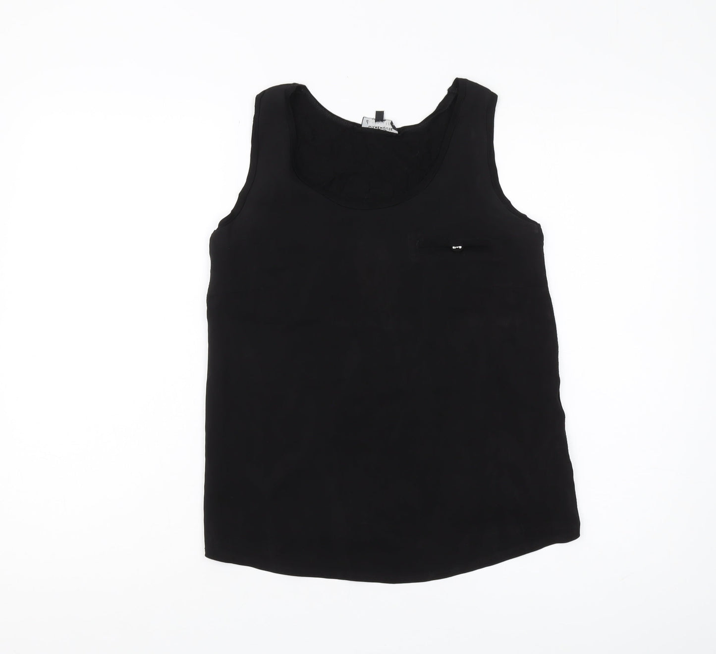 Womens UK Size 10 Warehouse Black Basic Tank