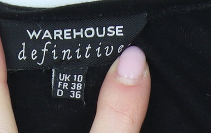 Womens UK Size 10 Warehouse Black Basic Tank