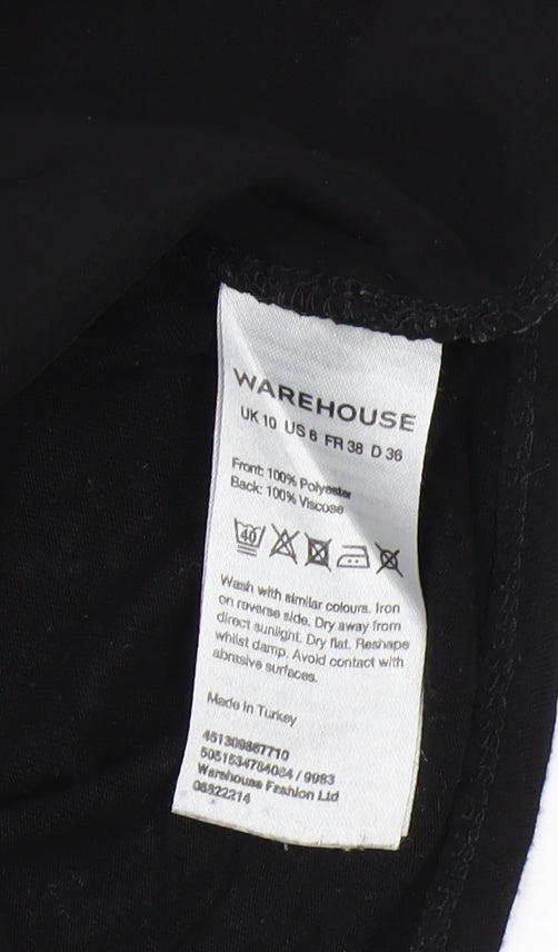 Womens UK Size 10 Warehouse Black Basic Tank