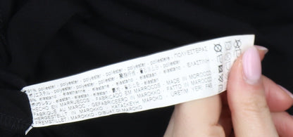 Bershka Women's Black Belted Playsuit L Casual