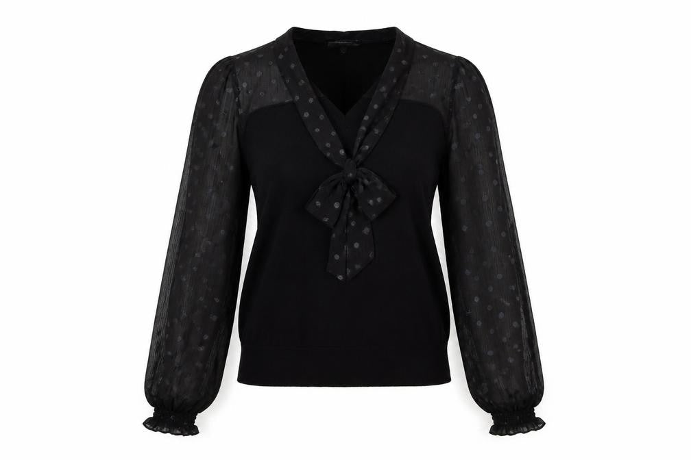 Womens UK Size XS Oasis Black Pullover Jumper