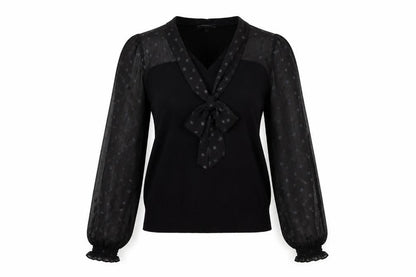 Womens UK Size XS Oasis Black Pullover Jumper