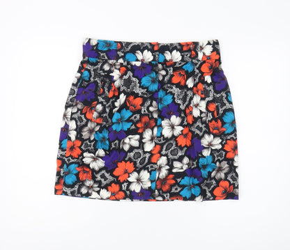 French Connection Women's Multicoloured Floral Skirt Size 16