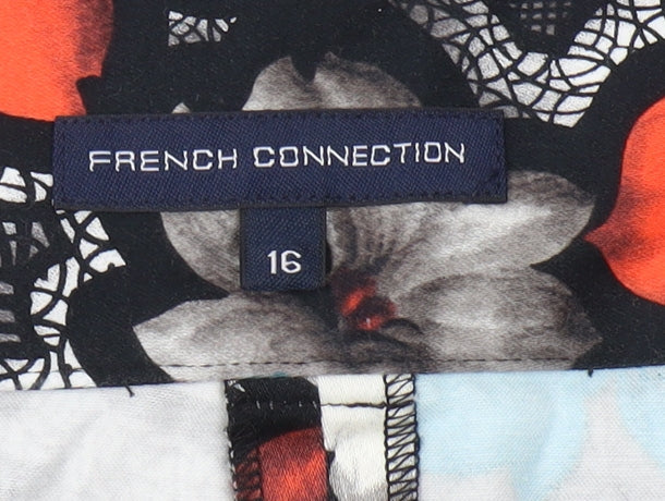 French Connection Women's Multicoloured Floral Skirt Size 16